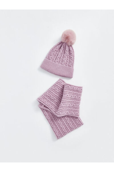 LC Waikiki منتجات فريزن ستور الفريدة من نوعها: وشاح وقبعة للفتيات بتفاصيل بوم...