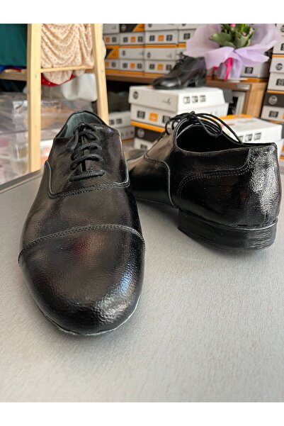 SUNA Black Shiny Leather Tango, Salsa, Bacata, Swing, Linda Hoop Men's Dance Shoes