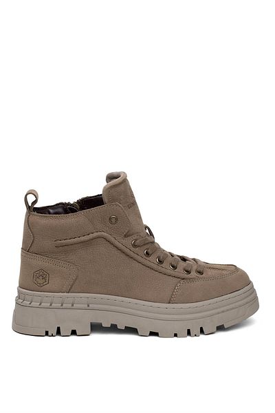 lumberjack 101915139 4W Madley 4PR Ανδρικές φλατ μπότες από γνήσιο δέρμα Χρώμα άμμου