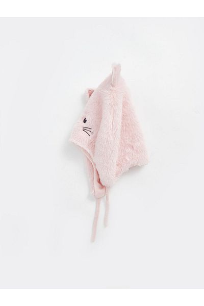 LC Waikiki Lcw Baby Pink Embroidered Baby Girl Beret