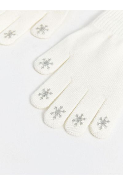 LC Waikiki Lcw Embroidered Girl's Gloves 2 Pcs