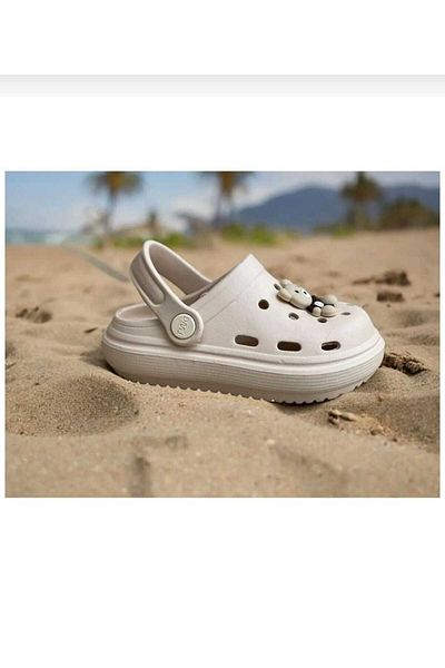 BAYRAMOĞLU KUNDURA Byk 313 Beige Children's Non-Slip Eva Garden Sea Beach Slippers