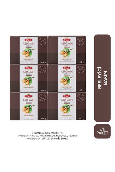 Otacı Set of 6 Natural Argan Oil Soaps