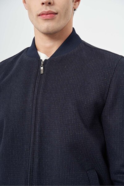 İmza Темно-синій Каше - Комфортний крій Classic з власним візерунком