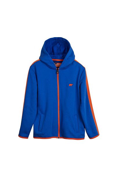 Bad Bear Darrel Full-Zip Saks Blue Kids Hooded Sweatshirt