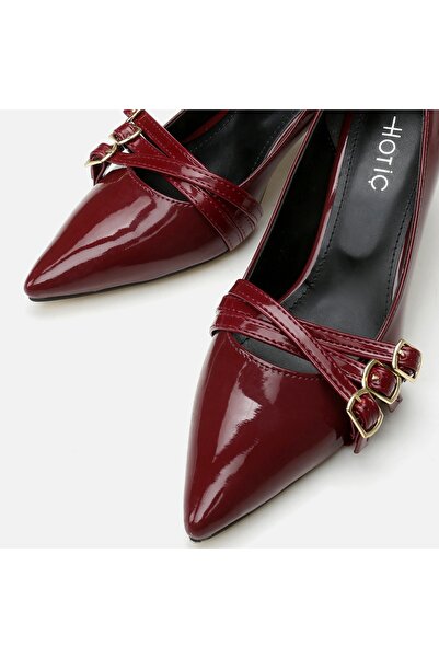Hotiç Burgundy Hotiç Women's Stiletto