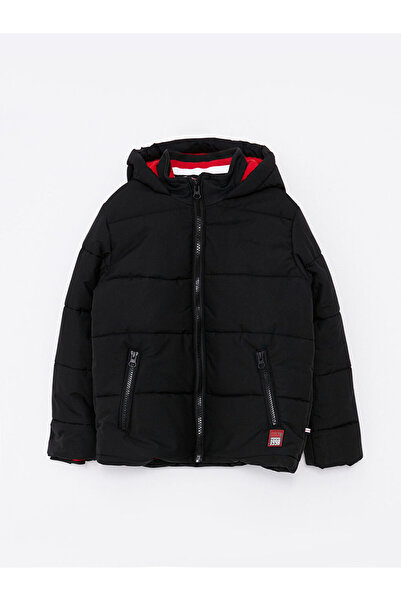 LC Waikiki Jachetă puf pentru fetiță Basic cu glugă