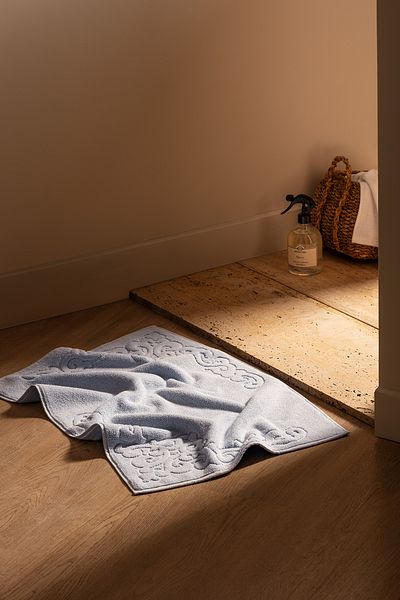 Madame Coco Prosop pentru picioare Orlena 100% bumbac - Albastru - 50x70 cm