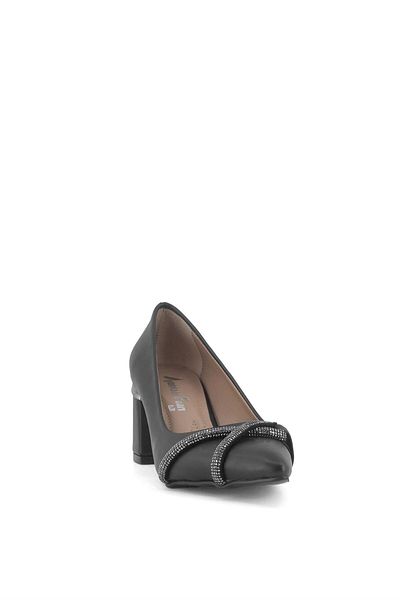 Ayakkabı Fuarı Elit Mst934C - Black Women's Heeled Shoes