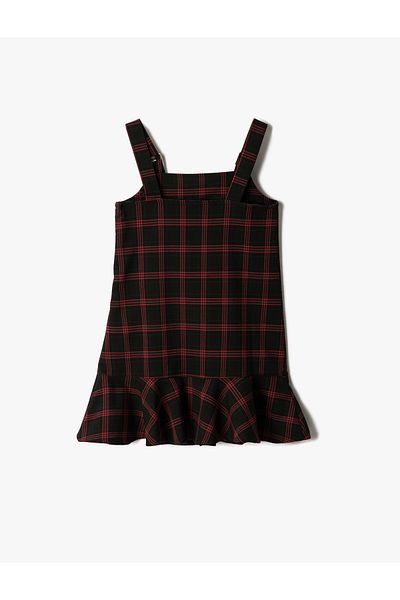 Koton Fuste rochie gilet cu buzunar cu volan