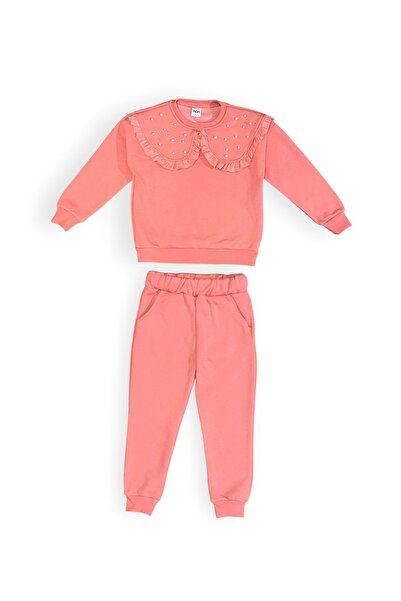 Mnk Baby&Kids Φούτερ για κορίτσια Fleece 3 Thread - MNK 414418   ΣΟΛΩΜΟΣ