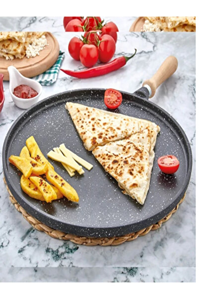 Padella Mia Padella Granit Döküm 22 cm Gözleme Bazlama Tavası Siyah