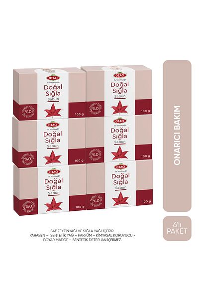 Otacı Set of 6 Natural Sweet Soaps