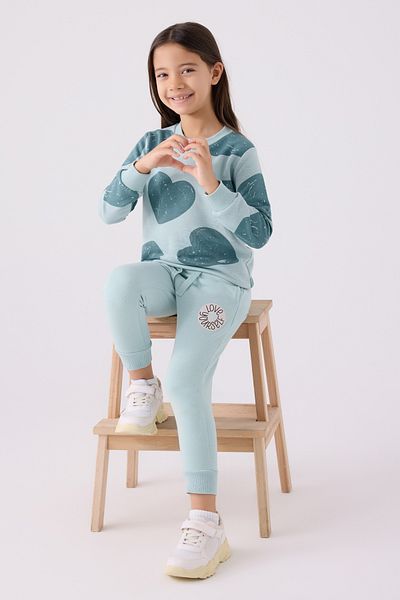Rolypoly Girl's Tracksuit Set - Three Thread Woven
