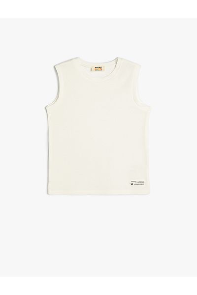 Koton Ärmelloses Basic-Tanktop aus gerippter Baumwolle