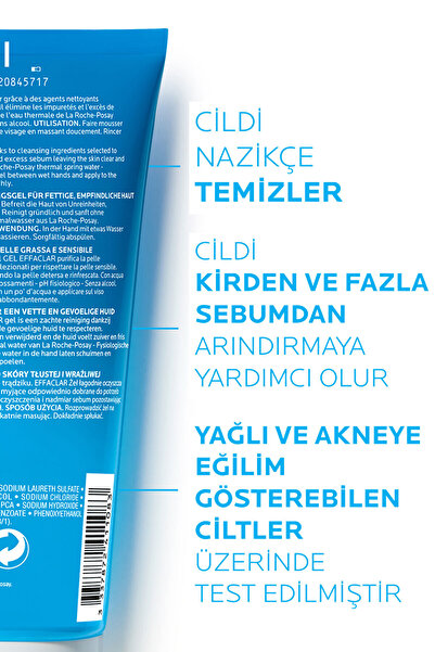 La Roche Posay Sivilceye Eğilimli Ciltler İçin Cilt Bakım Seti: Yüz Temizleme Jeli &Anthelios SPF50+ Güneş Kremi