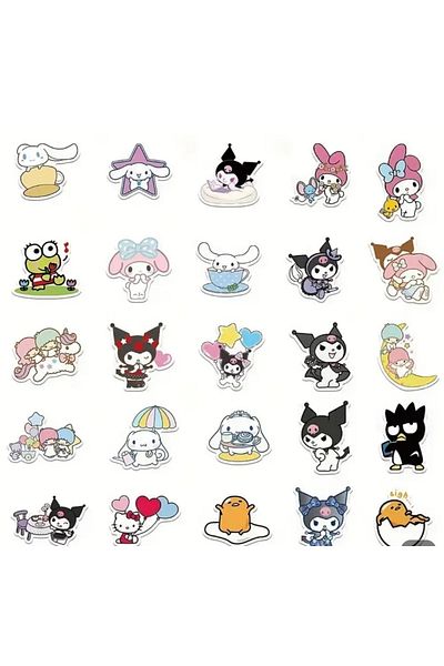 Sonic Hello Kitty and Friends Cute Label Sticker Sticker Gift Notebook Phone (50 Pcs)