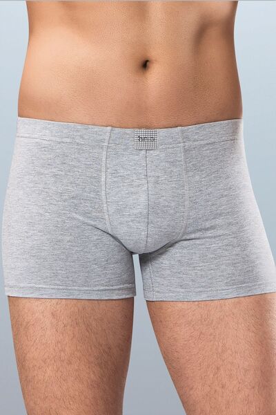 Anıt 1271 Sivi 3 komada pamučnih fleksibilnih muških bokserica