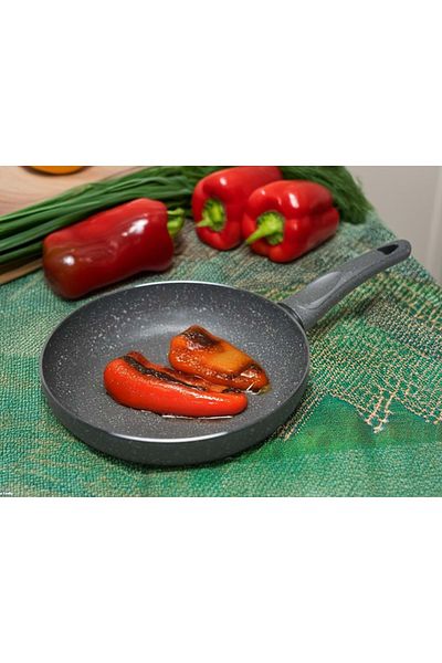 Doğuş Mutfak 18 cm Single Handle Granite Plated Pan
