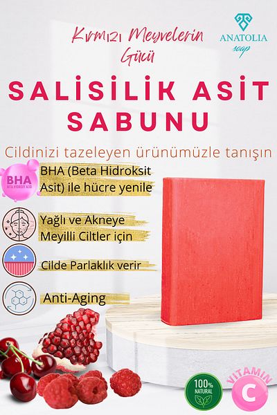 Anatolia Soap Zero Pore Salicylic Acid Soap Bha Peeling Blackhead Purifying Revitalizing Renewing