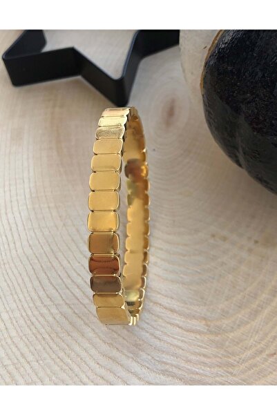 ACAR TAKI GOLD RENK TASARIM ÇELİK KELEPÇE ACR6642