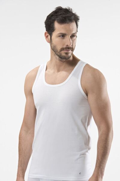 Cacharel 1101 Λευκό ανδρικό εσώρουχο από βαμβάκι Pima