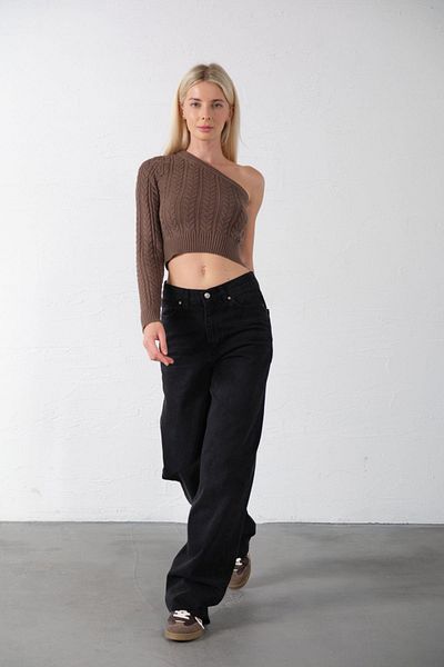 Maule Extra High Waist Comfortable Fit - Wide Leg Baggy Jean @Crotone