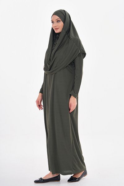 medipek One-Piece Prayer Dress with Zippered Hijab