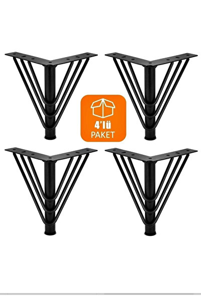 EFAKS 15 Cm Metal Ayak Dolap.Koltuk,Tv ünitesi(4 Adet)