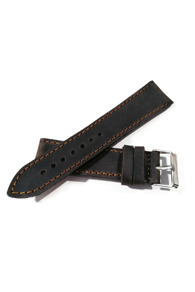 FADO Greyzi 20 mm Dark Brown Leather Fossil Watch Band - Suitable for Any Watch