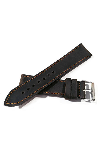 FADO Greyzi 24 mm Dark Brown Watch Band - Leather Fossil and Suitable for Any...