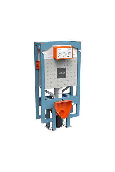 VitrA V8 768-5850-01 Gömme Rezervuar, Asma Klozetler Için, Sırt Sırta Yere Mo...