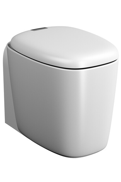 VitrA Plural 7815B401-0090 Rim-ex Duvara Tam Dayalı Yerden Tek Klozet, 55 cm, Mat Beyaz