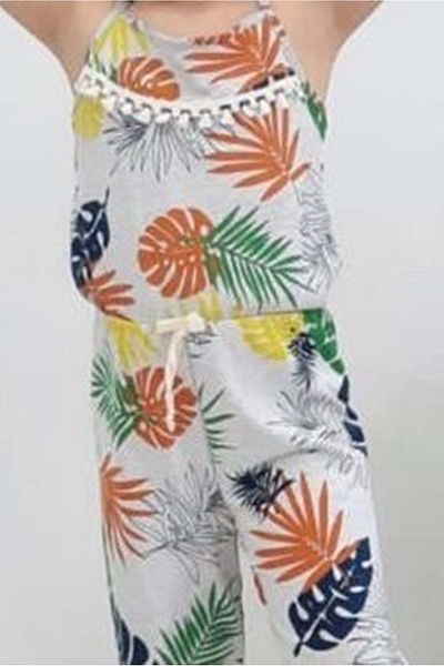 Mnk Γκρι Palm Tree Girl's Loopet