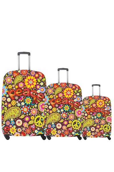 MY SARACİYE My Peace 23 - Large, Medium, and Cabin Size Saddler Suitcase and Suitcase Cover Set