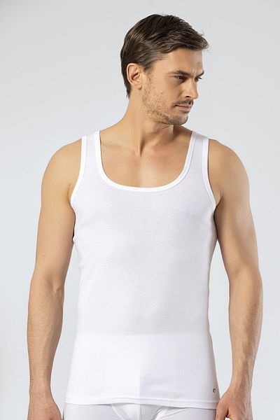 Cacharel 1205 White Ribbed Men's Athlete
