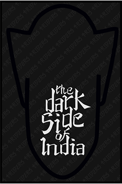 TRİDERS Bajaj Tvs Hero Sticker The Dark Side Of India Sticker 10 Cm X 14 Cm R...