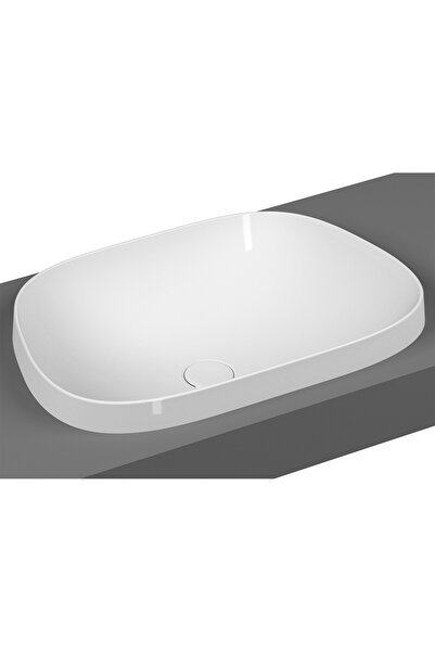 VitrA Frame 5653B403-0016 Tezgah Üstü TV Lavabo, Clean, 57 cm, Beyaz