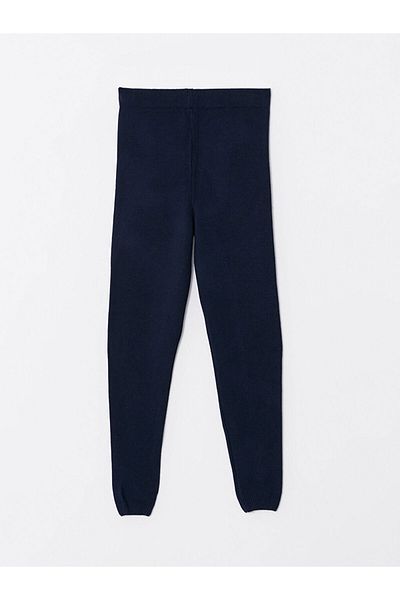 LC Waikiki Lcw Basic Girl's Knitwear Leggings with Elastic Waist