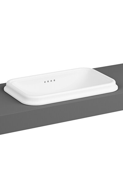VitrA Valarte Tezgah Üstü Lavabo 7800B403-0012, Dikdörtgen, Beyaz