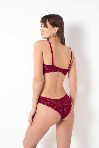 Rawanda Set bralet roșu Claret
