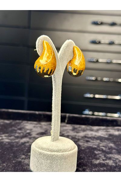 Amber Sedef Accent Boot Brand Model Steel Earring