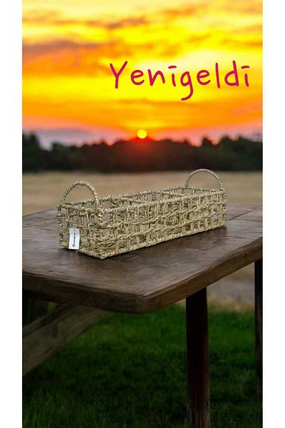 Yenigeldi 1 брой Плетена кошница с 3 отделения - В: 9*Ш: 13*Д: 43 см Ново 2400091