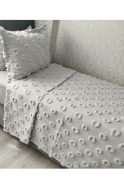 Jolie Maison Gray Single Pique - Pompom Detailed