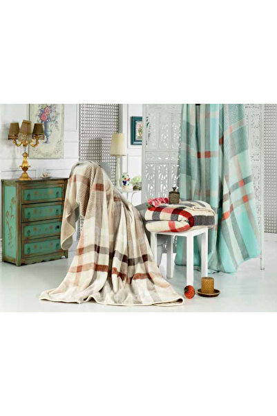 MİNK Mink Battaniye Yumuşak Doku 1084 Kahve Çift Kişilik