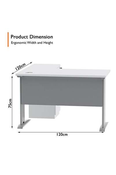 Mahmayi Stazion 1212 Modern Office Workstation White