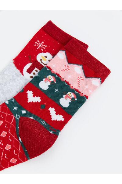 LC Waikiki Lcw Dream New Year's Themed Women's Socks 2 Pack
