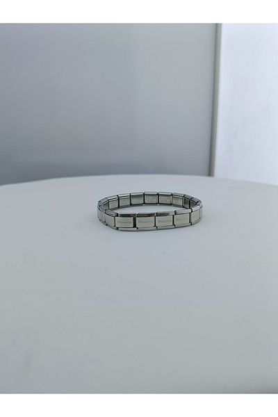 Glz Collection Italian Charm Unisex Steel Bracelet