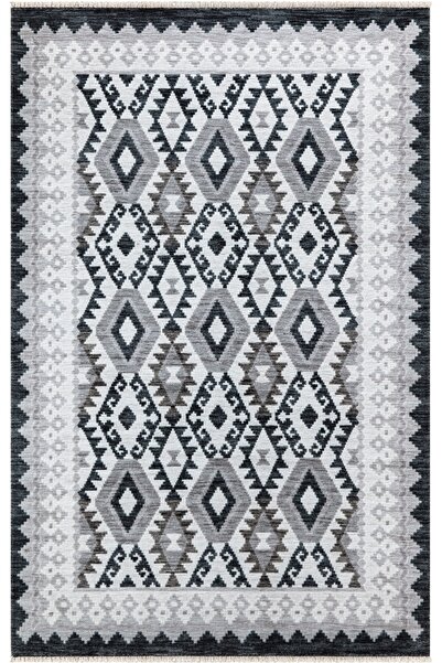 KilimistA EFES 2306 İskandinav Yumuşak Doku Leke Tutmayan Modern Halı Kilim