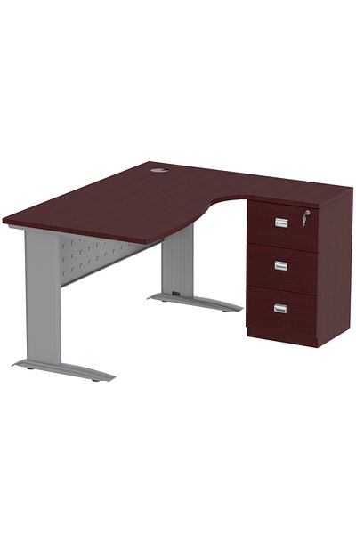 Mahmayi Stazion 1412 Modern Office Workstation Apple Cherry
